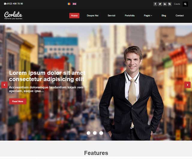 Multilingual Business Template fully integrated using MVC, ,C #, JQuery